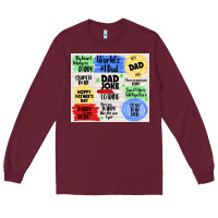 Burgundy dad joke loading Long Sleeve Tee - TumblerDesignByShophia