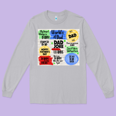 Dad Joke Loading Long Sleeve Tee Designed By Tumblerdesignbyshophia