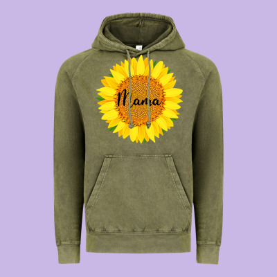 Sunflower Mama Vintage Hoodie Designed By Bettercallsaul