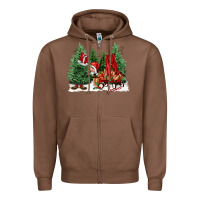 Chestnut christmas santa Zipper Hoodie - FaDigitalArtStudio