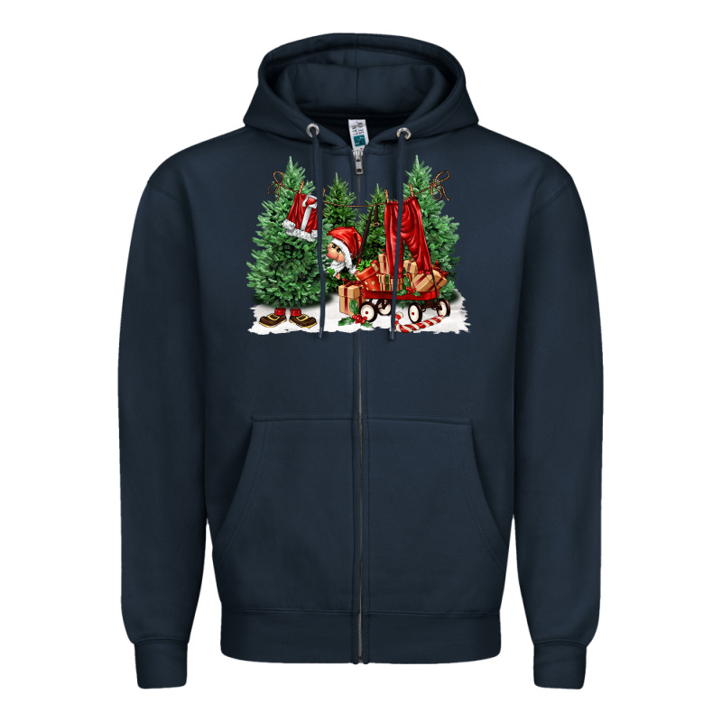 Christmas Santa Zipper Hoodie by FaDigitalArtStudio | Teevron