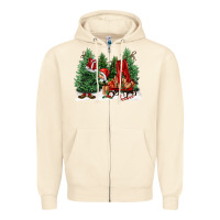 Sandshell christmas santa Zipper Hoodie - FaDigitalArtStudio