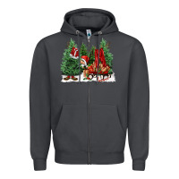 Smoke christmas santa Zipper Hoodie - FaDigitalArtStudio