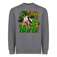 Storm One lucky Heifer Heavyweight Sweatshirt - CowGirlArtShop