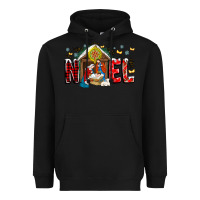 Black Noel Heavyweight Hoodie - CowhideDigitalArt