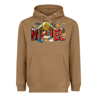 Toasted Coconut Noel Heavyweight Hoodie - CowhideDigitalArt