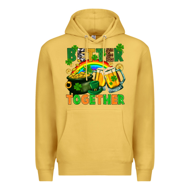 St. Patrick's Day Better Together Premium Hoodie by FaDigitalArtStudio | Teevron