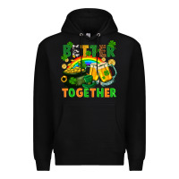 Black St. Patrick's Day better together Premium Hoodie - FaDigitalArtStudio