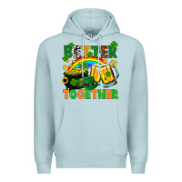Blue Mist St. Patrick's Day better together Premium Hoodie - FaDigitalArtStudio