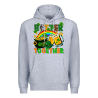 Heather Grey St. Patrick's Day better together Premium Hoodie - FaDigitalArtStudio