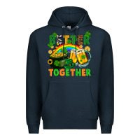 Navy St. Patrick's Day better together Premium Hoodie - FaDigitalArtStudio