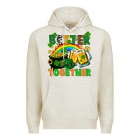 Oatmeal Heather St. Patrick's Day better together Premium Hoodie - FaDigitalArtStudio