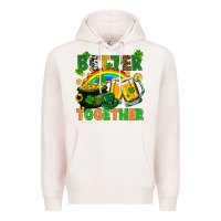 Pale Pink St. Patrick's Day better together Premium Hoodie - FaDigitalArtStudio