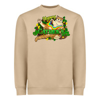 Mushroom St. Patrick's Day cat Heavyweight Sweatshirt - HowdyJamesFarm