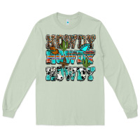 Matcha Western Howdy Howdy Howdy Long Sleeve Tee - HowdyJamesFarm