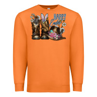 Carrot Happy Easter Premium Sweatshirt - CowhideDigitalArt