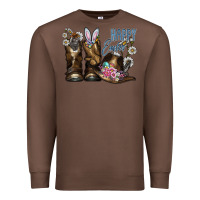 Chestnut Happy Easter Premium Sweatshirt - CowhideDigitalArt