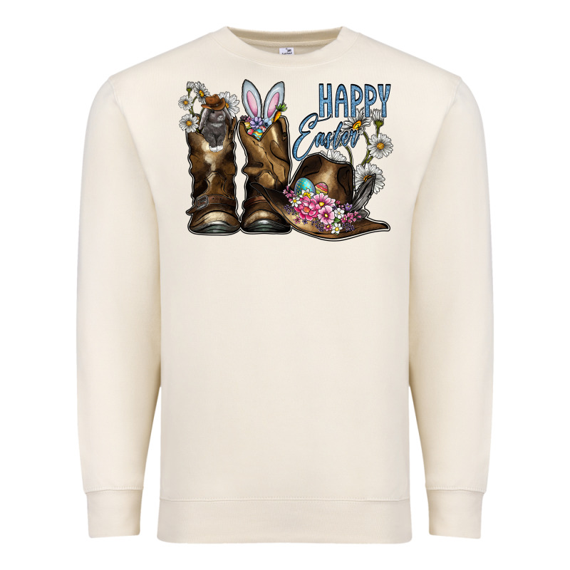 Happy Easter Premium Sweatshirt by CowhideDigitalArt | Teevron