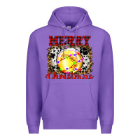 Purple ornament merry christmas Premium Hoodie - RanaPortraitStore