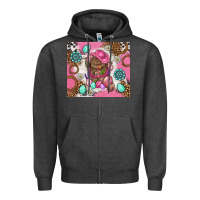 Cowboy Bunny Easter Tumbler Zipper Hoodie | Teevron