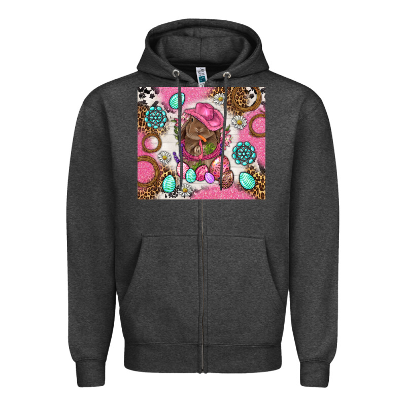 Cowboy Bunny Easter Tumbler Zipper Hoodie by BundleAndBundleShop | Teevron