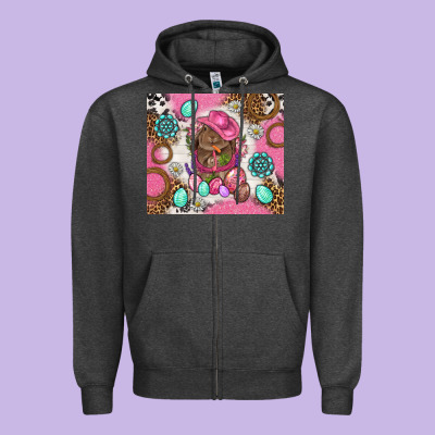 Cowboy Bunny Easter Tumbler Zipper Hoodie Designed By Bundleandbundleshop
