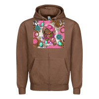 Chestnut Cowboy Bunny Easter Tumbler Zipper Hoodie - BundleAndBundleShop