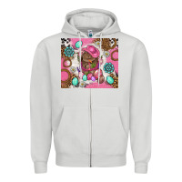 Dove Grey Cowboy Bunny Easter Tumbler Zipper Hoodie - BundleAndBundleShop