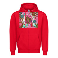 Red Cowboy Bunny Easter Tumbler Zipper Hoodie - BundleAndBundleShop