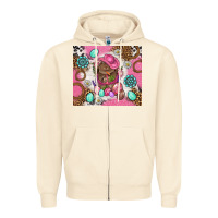 Sandshell Cowboy Bunny Easter Tumbler Zipper Hoodie - BundleAndBundleShop