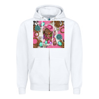 White Cowboy Bunny Easter Tumbler Zipper Hoodie - BundleAndBundleShop