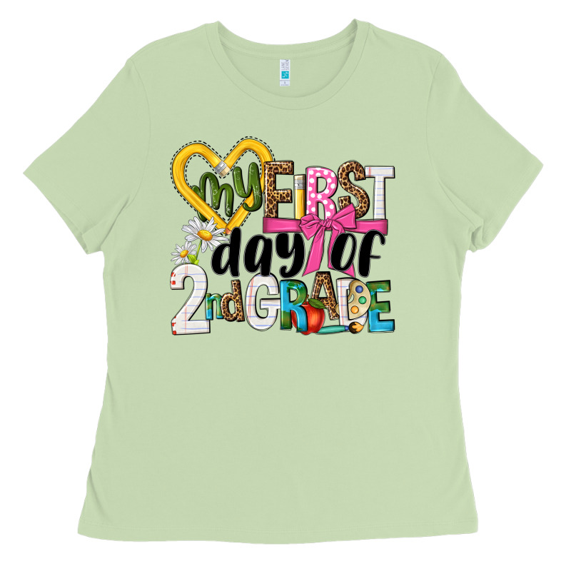 My First Day Of 2nd Grade Ladies Tee by NancyCooperArtShop | Teevron