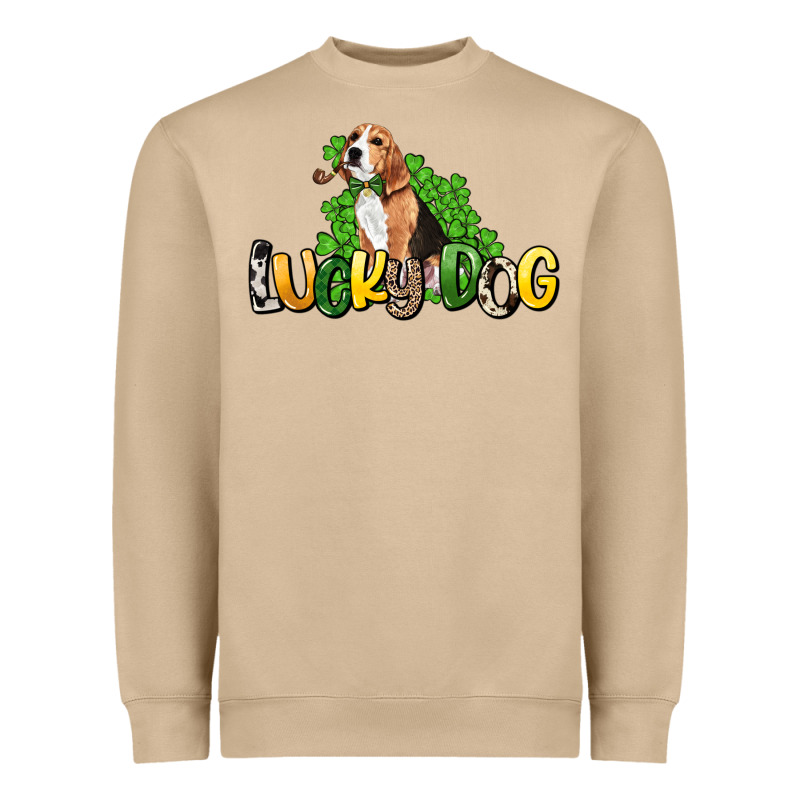Lucky Dog St. Patrick's Heavyweight Sweatshirt by HowdyJamesFarm | Teevron