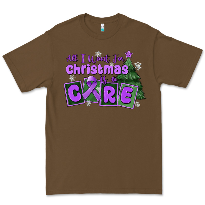 All I Want For Christmas Is A Cure Pancreatic Canc Premium Tee by MaliasSmallBusiness | Teevron
