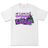 White all i want for christmas is a cure pancreatic canc Premium Tee - MaliasSmallBusiness