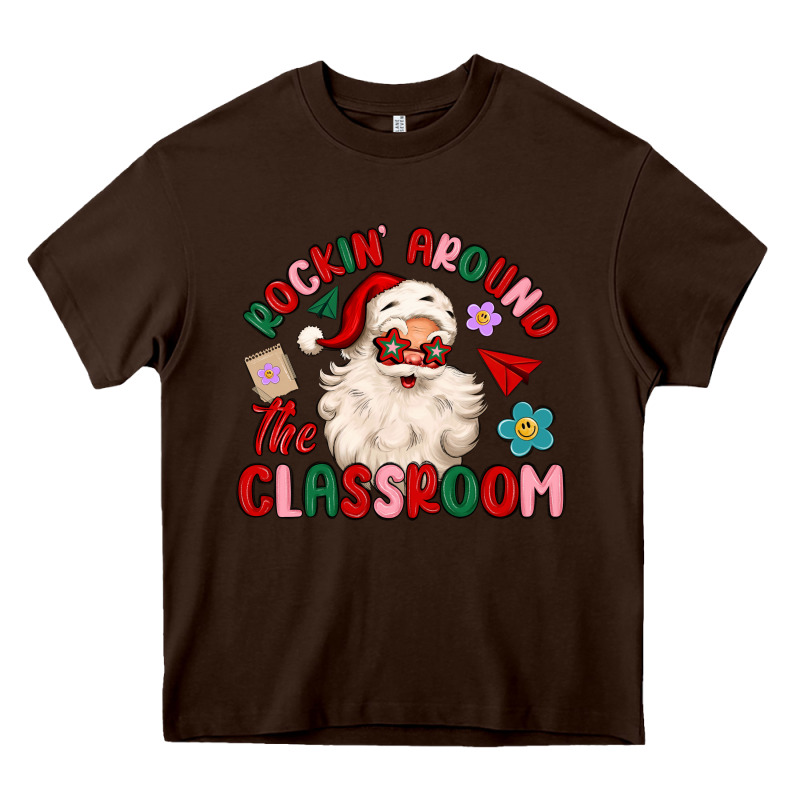Rockin Around The Classroom Heavy Core Tee by MaliasSmallBusiness | Teevron