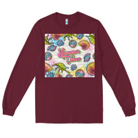 Summer Vibes With Sea Shells Long Sleeve Tee | Teevron