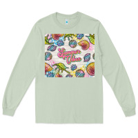 Matcha summer vibes with sea shells Long Sleeve Tee - TumblerDesignByShophia