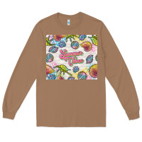 Toasted Coconut summer vibes with sea shells Long Sleeve Tee - TumblerDesignByShophia