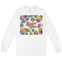 White summer vibes with sea shells Long Sleeve Tee - TumblerDesignByShophia