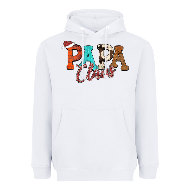 Papa Claus Heavyweight Hoodie by CowhideDigitalArt | Teevron