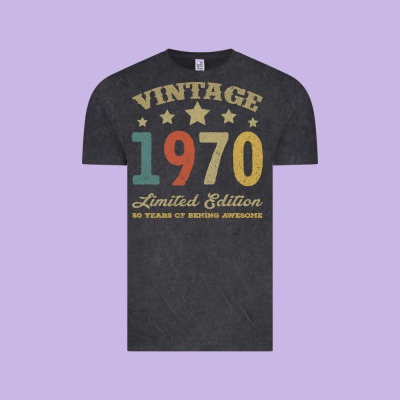 Vintage 1970 Limited Edition 50 Years Of Being Awesome Vintage Tee Designed By Bettercallsaul