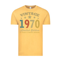 Vintage Mustard Vintage 1970 Limited Edition 50 Years Of Being Awesome Vintage Tee - Bettercallsaul