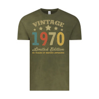Vintage Olive Vintage 1970 Limited Edition 50 Years Of Being Awesome Vintage Tee - Bettercallsaul