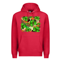 Cardinal st.patricks plaid  green glitter cowhide  leopard Premium Hoodie - FaDigitalArtStudio