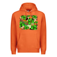 Carrot st.patricks plaid  green glitter cowhide  leopard Premium Hoodie - FaDigitalArtStudio