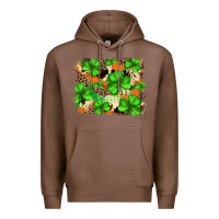 Chestnut st.patricks plaid  green glitter cowhide  leopard Premium Hoodie - FaDigitalArtStudio