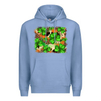 Colony Blue st.patricks plaid  green glitter cowhide  leopard Premium Hoodie - FaDigitalArtStudio