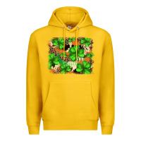 Lemon st.patricks plaid  green glitter cowhide  leopard Premium Hoodie - FaDigitalArtStudio
