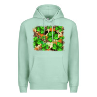 Seafoam st.patricks plaid  green glitter cowhide  leopard Premium Hoodie - FaDigitalArtStudio